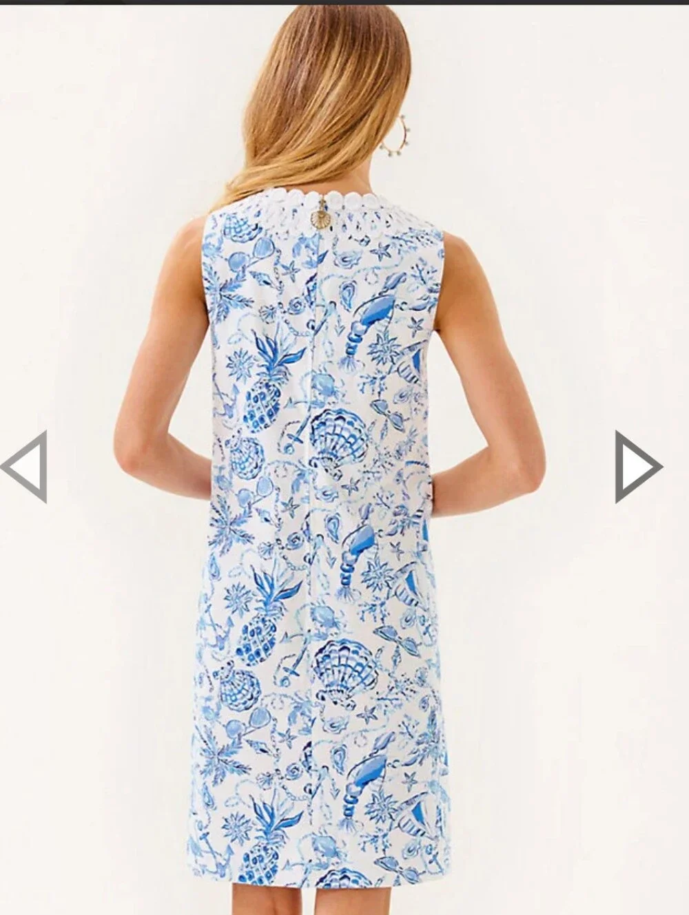 Lilly Pulitzer 'Anabelle' Dress, NEW! Size 16, Blue & White - Picture 5 of 14